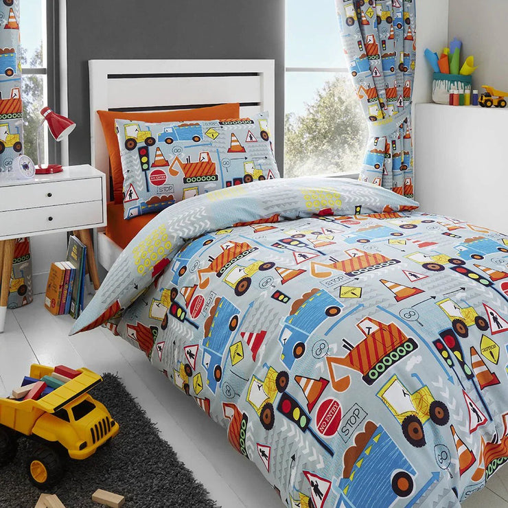 Big Diggers Bedding Duvet Cover